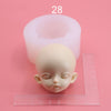 Baby Face Mold, DIY Doll Face Mold, Polymer Clay Face Mold, Silicone Epoxy Doll Head Mold, Cute Doll Face Molds, Doll Making Supplies