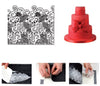 Cake Lace Stencil Damask Craft Decorating Tool Border Side Cupcake Sugarcraft Decoration Mould Baking Supply Princess Queen Birthday