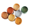 7 Pcs Metallic Acrylic Paint - Craft Paint - Gold Paint - Shimmer Paint - Folk Art Paint - Glittery Paint - Reflective Paint - Ceramic Paint
