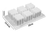 6 Cavity Ball Cube Bubble Cube Aromatherapy Candle Mould, Handmade Candles Wax Soap, Cube Candle Mold 3D Candle Silicone Mold