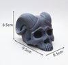 3D Skull with Horn Silicone Mold, Soap Mold, Cake Mold, Chocolate Mold, Candle Plaster Decoration Tools, Polymer Clay, Resin Mold