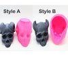 3D Skull with Horn Silicone Mold, Soap Mold, Cake Mold, Chocolate Mold, Candle Plaster Decoration Tools, Polymer Clay, Resin Mold