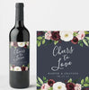 20 Pcs Custom Wine Bottle Labels for Wedding Reception Parties Engagement, Personalized Wedding Wine Bottle Labels, Wedding Favor Decoration