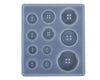 Button Mold - Four Hole Rimmed Button Flexible Silicone Mould for Crafts, Jewelry, Scrapbooking, Sewing, Resin, Polymer Clay, Epoxy Casting