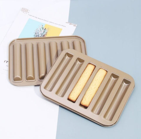 Financier Cake Pan, Finger cookie Bakeware, Bread Ovenware, Baking Non-Stick Pan