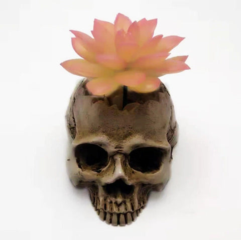 3D Skull Silicone Flower Mold, Planter Silicone Mold, Soap Mold, Candle Plaster Decoration Tools, Polymer Clay, Resin Mold, Cake Chocolate