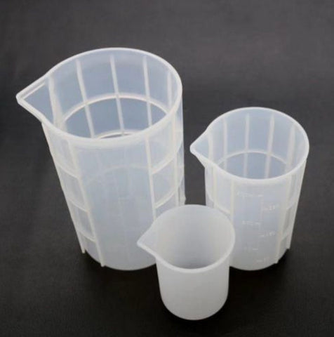 Measuring Cups Mold For Epoxy Resin, Reusable Silicone Antislip, 100ml, 350ml, 750ml, Resin Supply Tools, Mixture Glue Cups, Dispensing