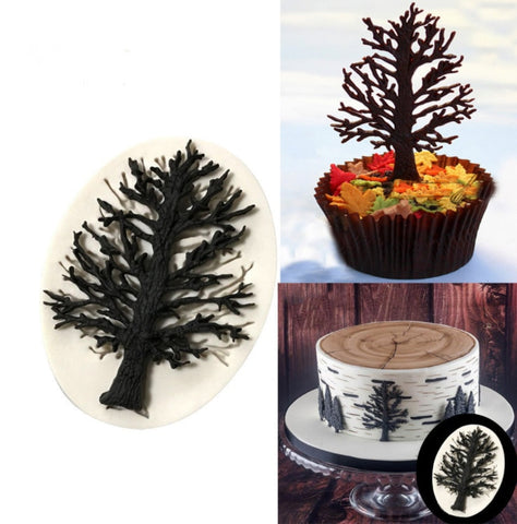 3D Tree Mold - Food Grade Silicone Fondant Chocolate Cupcake Cake Decorating Pastry Baking Mould DIY Mold - Jewelry Making Resin Baking