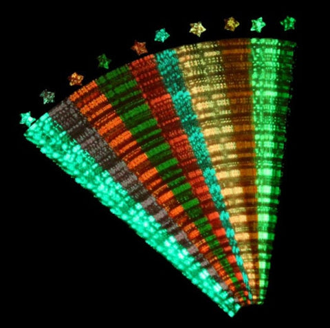 Glow in the Dark Origami Star Paper Strips, Star Folding Paper, Origami Star Paper, Japanese Lucky Wishing Stars, Rainbow DIY Star Paper