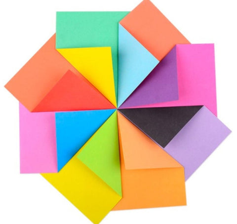 Origami Paper - Assorted Washi Paper - Chiyogami Paper - Double Rainbow Yuzen Paper - Craft Art Folding DIY Project, Gift Idea - Scrapbook