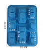 Car Cake Mold - Racing Car 8 Cavity Flexible Silicone Choclate Mold Soap Mold Candle Candy Polymer Clay Mould - Ice Tray Party Maker