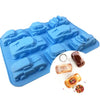 Car Cake Mold - Racing Car 8 Cavity Flexible Silicone Choclate Mold Soap Mold Candle Candy Polymer Clay Mould - Ice Tray Party Maker