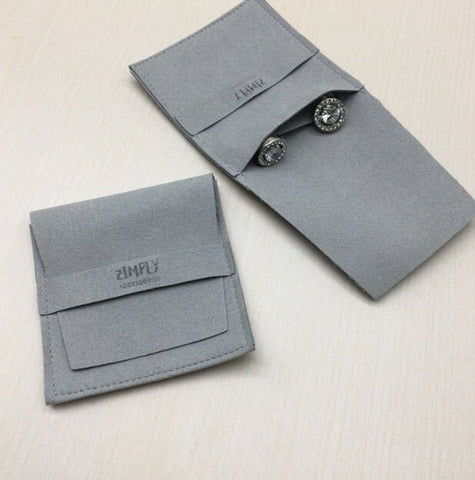 Custom Jewelry Pouch - Envelope Bag - Personalized Jewelry Packaging Bag - Custom Logo - Fashion Small Envelope Bag Microfiber Jewelry Bag