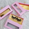 Eyelash Packaging - Lash Packaging - Black Pink Eyelash Boxes - Empty False Eyelashes Packaging - Wholesale Lash Packaging - Fuschia Boxes