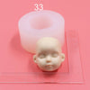 Baby Face Mold, DIY Doll Face Mold, Polymer Clay Face Mold, Silicone Epoxy Doll Head Mold, Cute Doll Face Molds, Doll Making Supplies