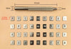 37 Pcs Number Letter Stamp Punch Set Leather Craft Imprinted Metal Steel Punch Tools 26 Letters Alphabet & 10 Numbers Leatherworking