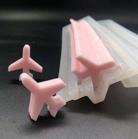 Airplane Tube Soap Mold - Silicone Embed Soap Making Supplies Candle Candy Chocolate Mold Cake Decoration