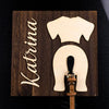 Custom Dog Leash Holder - Personalized Dog Leash Holder - Wood Dog Leash Holder for Wall - Dog Paw Print, Dog Lover Gift, Housewarming Gift