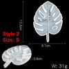 Monstera Leaf Silicone Mold - Maple Leaf Mold - Epoxy Resin Mold - Tropical Leaf Mold - Palm Mold - Ashtray Coaster Resin Jewelry Mold