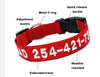 Personalized Dog Collar, Custom Collar Embroidered with Pet Name Phone Number, Pet Collar, Personalized Dog Collar, Small Medium Large Dogs