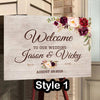 Personalized Rustic Wood Wedding Sign - Custom Wedding Welcome Sign - Wedding Signage - Wedding Decor - Bridal Shower Sign Printed Physical