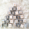Wooden Letter Blocks, Alphabet Blocks, English Alphabet, Wood Name Blocks, Custom Letters Wooden Toy, Natural Nursery Home Decor
