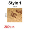 200 Pcs Brown White Kraft Newspaper Newsprint Style Greaseproof Paper - Food Wrapping Paper - Food Packaging - Soap Paper - Gift Wrap Paper