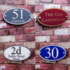 Custom House Number Plaque - Personalized Address Plaque - Round House Number Sign - Housewarming Gift - Outdoor Street Address Porch Sign