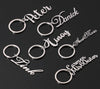 Custom Keyring, Personalized Name Keychain, Your Name Keychain, Stainless Steel Keychain, Durable Metal Key Chain, Nametag Luggage Tag