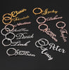Custom Keyring, Personalized Name Keychain, Your Name Keychain, Stainless Steel Keychain, Durable Metal Key Chain, Nametag Luggage Tag