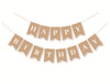 Happy Birthday Kraft Bunting, Party Decorations, Happy Birthday Garland, Birthday Decorations Banner, Birthday Party Supplies Bunting Eco