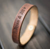 Custom Leather Bracelet - Personalized Bracelet for Men - Gift for Him Dad Husband Boyfriend - Fathers Day Christmas Birthday - ID Bracelet