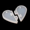 Connecting Heart Pendant Mold, Joining Heart Puzzle Mold, Resin Molds, Keychain Mold, Resin Jewelry Mold, UV Resin Molds, Heart Keyring