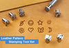 8 Pcs Symbol Stamp Punch Set Leather Craft Metal Steel Punch Tools Leatherworking Leaf Smiley Face Star Sun Moon Flower Heart Butterfly