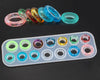 Ring Mold, Flat Finger Ring Silicone Mold Resin Silicone Molds Jewelry Making Tools Epoxy Resin Craft Mold Cabochons DIY Ring Mould