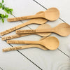 6 Pcs Custom Engraved Spoon, Personalized Wooden Spoon , Cooking Gift, Chef Gift, Kitchen Gadget, Wooden Spoon, Fathers day gift, Utensils
