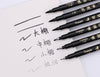 6 Pcs Chinese Calligraphy Pens - Black Hand Lettering Pen Set - Calligraphy Kit - Beginner Calligraphy Markers Brush Pens - Drawing Pens