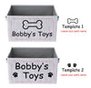 Personalized Foldable Dog Toy Storage Basket - Customized Kids Toy Organizer - Custom Pet Toy Basket Dog Toys Storage Bag Dog Toy Bin