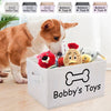 Personalized Foldable Dog Toy Storage Basket - Customized Kids Toy Organizer - Custom Pet Toy Basket Dog Toys Storage Bag Dog Toy Bin