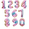 Rainbow Jumbo Number Balloons - Huge Giant Foil Mylar Number Balloons for Birthday Party Anniversary or Photo Shoot - Self-Sealing Balloons