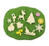 Christmas Mold - Christmas Tree Snowflake Reindeer Bells Santa Sledge Silicone Mould - Fondant Cake Chocolate Resin Clay Sugarcraft Decor