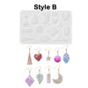 Drop Dangle Earring Mold - Resin Earring Mold - Epoxy Resin Earring Jewelry Mold - Pendant Silicone Mold - Mold For Jewelry Making Fashion