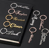 Custom Keyring, Personalized Name Keychain, Your Name Keychain, Stainless Steel Keychain, Durable Metal Key Chain, Nametag Luggage Tag