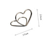 20 Pcs Wedding Place Card Holder - Metal Photo Clips - Romantic Heart Shape - Desktop Decor Table Number Stand Name Clips - Message Clips
