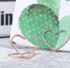 20 Pcs Wedding Place Card Holder - Metal Photo Clips - Romantic Heart Shape - Desktop Decor Table Number Stand Name Clips - Message Clips