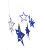 Wire Star Hanging Decorations - Star Decorations Hanging Stars Rose Gold Silver Blue Accent Gold Christmas Home Decor Festive Accessories