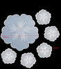 Flower Coaster Mold, Resin Casting Molds, Silicone Epoxy Tray Mold, Agate Making Mould Tool, Home DIY Accessory, Transparent Fluid