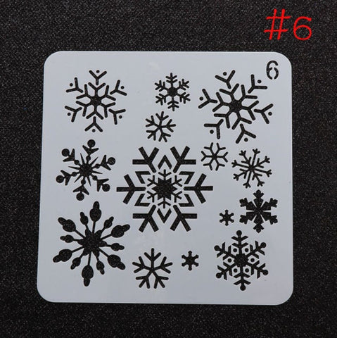 Christmas Holiday Stencil - Reusable Snowflake Stencil - Christmas Decor, Art Stencil, Painting Stencil, DIY Stencil, Christmas Wood Sign