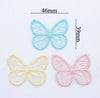 20 Pcs Butterfly Applique - Embroidered Butterfly Patch - Iron on Patches - Dainty Girly Patches - For Clothing Jackets Hats Bags Scrapbook