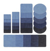 Dark Blue, Light Blue or Black Denim Stretch Jean Patches Super Strong Iron On Sew On, Quilting, Applique, Sewing, Coasters, Trivets, Crafts